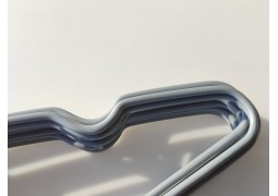 Вішалки-плечики силіконові 400х3,5мм. (сірий колір)